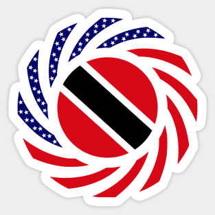 Trinidadian American Multinational Patriot Flag Sticker